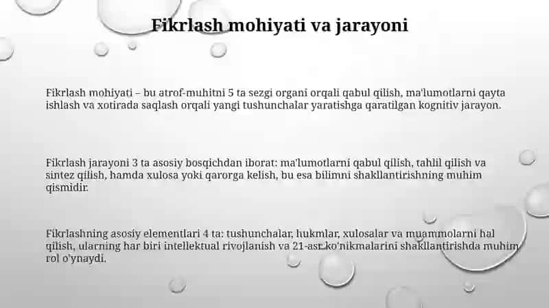 Tafakkur va mustaqil fikirlash 3