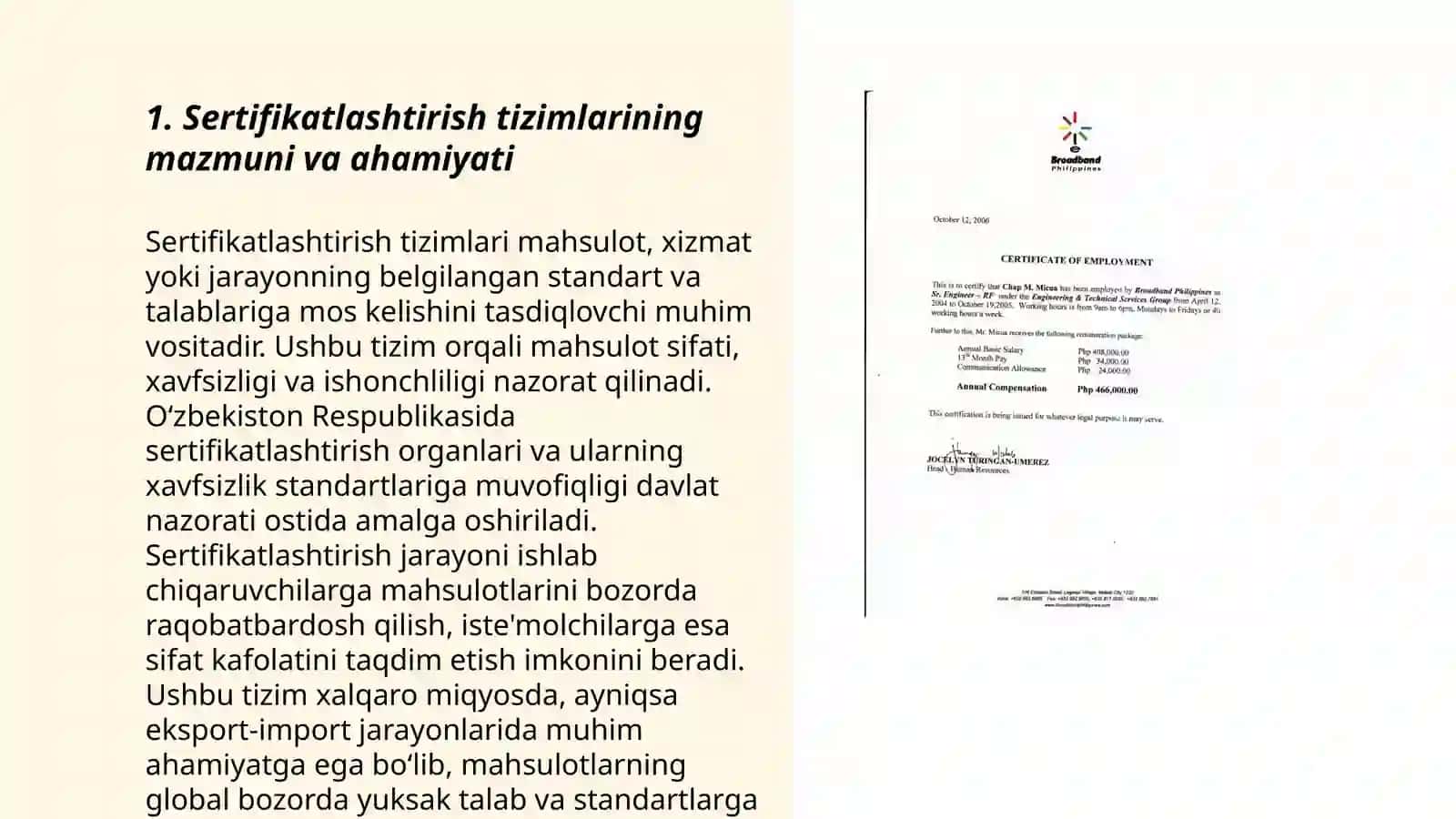 Sertifikatlashtirish tizimlarining mazmuni va ahamiyati 3