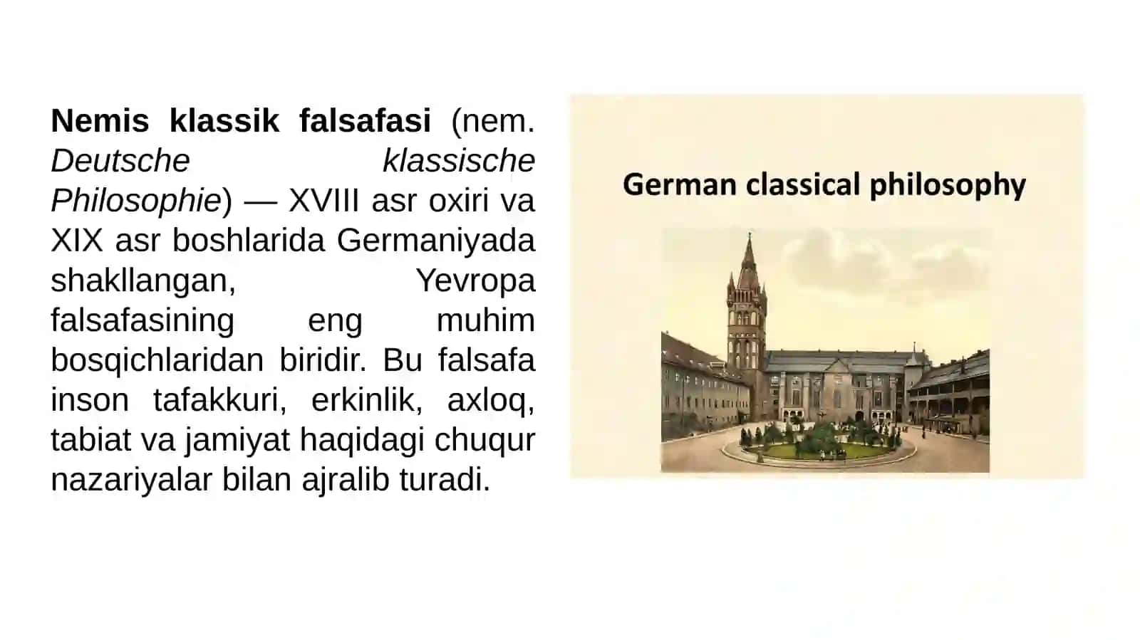 Nemis klassik falsafasi 3