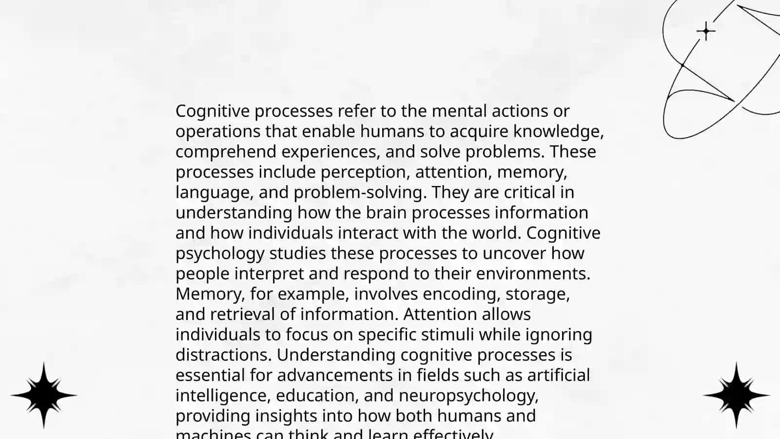 Simple Presentation about "cognitive process" 3