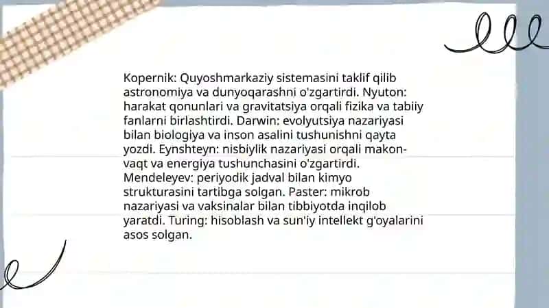 Tanlangan olam olimlari 3