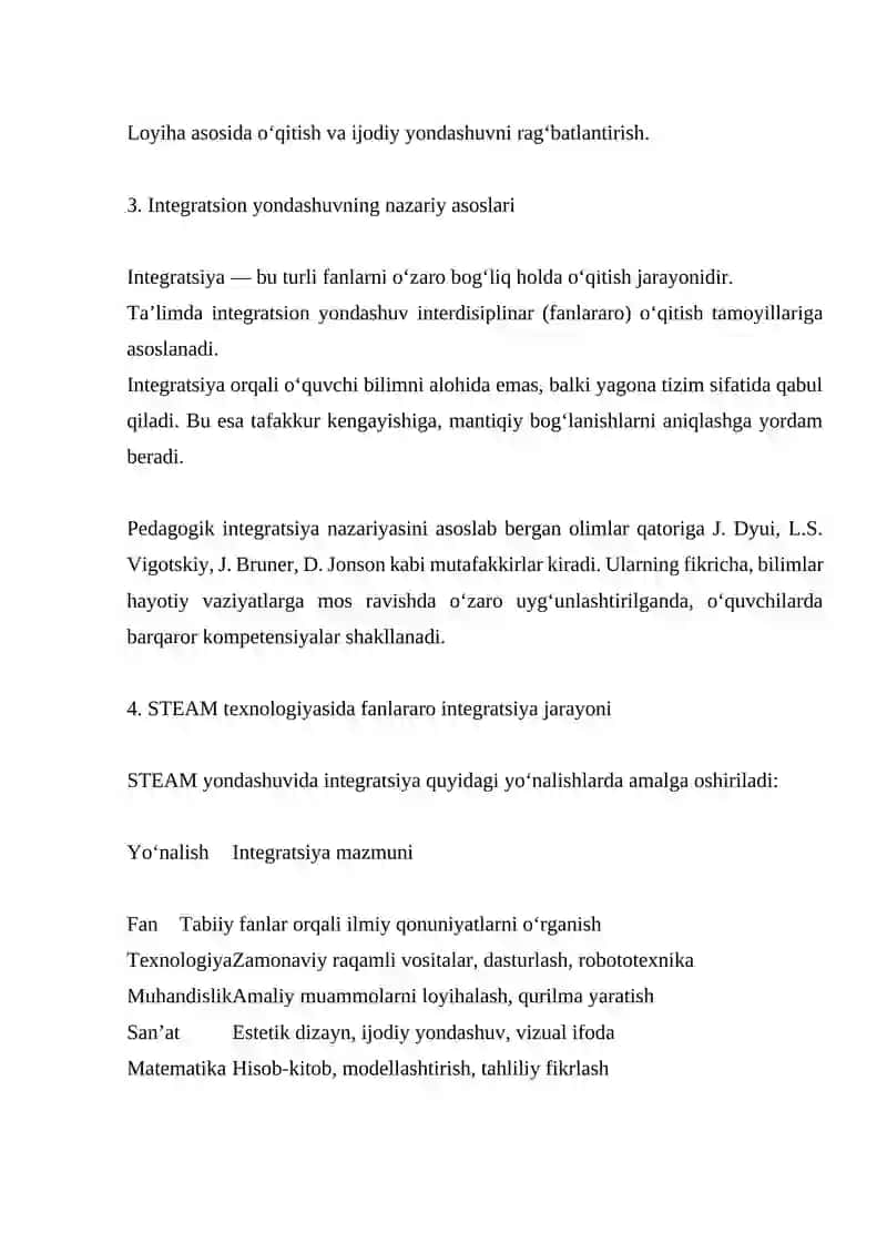 STEAM texnologiyasida integratsion faoliyatni tashkil etish 3