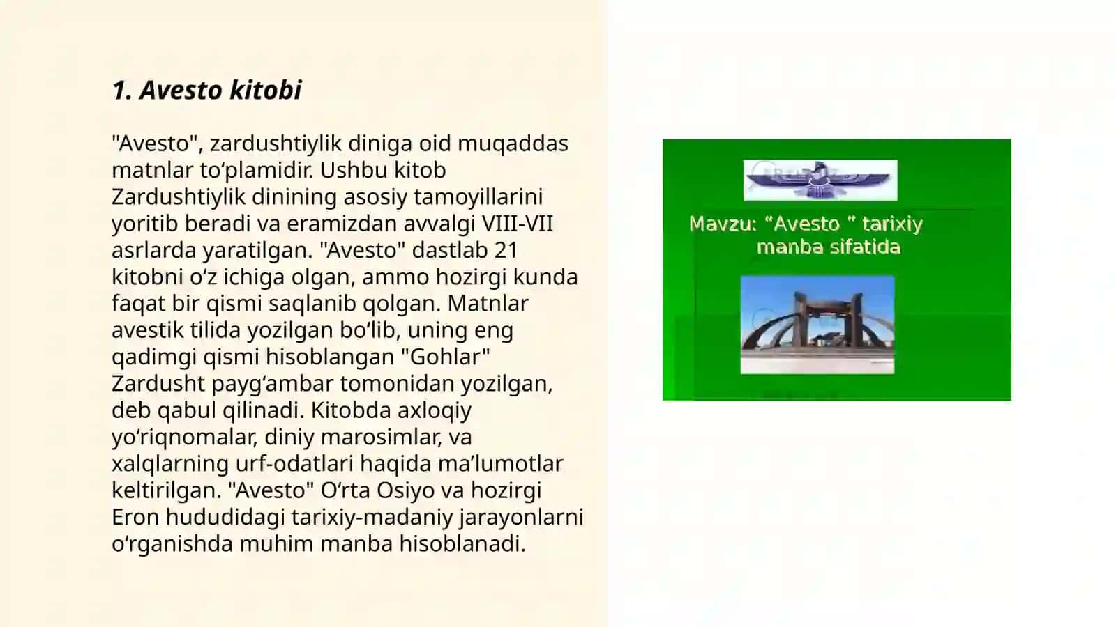 Avesto-zardushtiylik dini 3