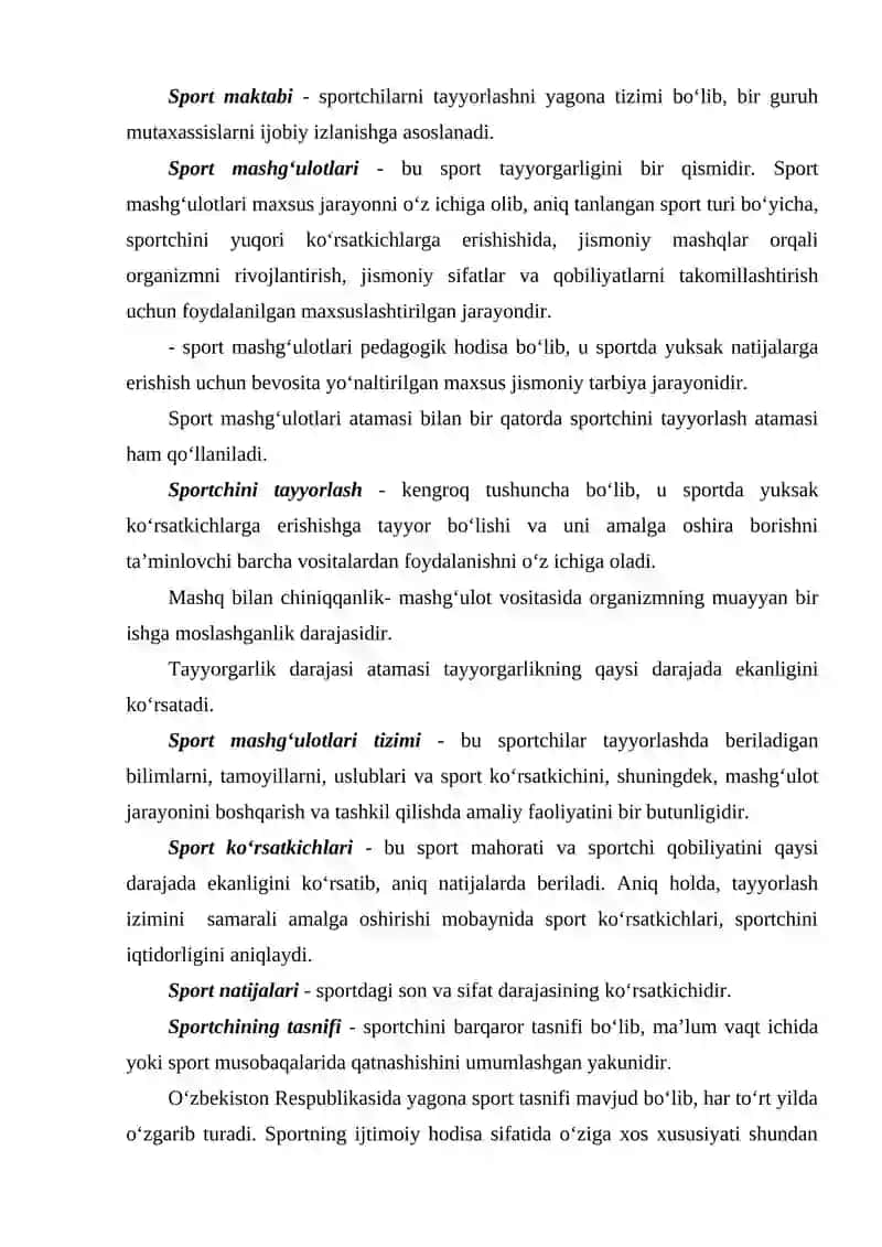 Sport Nazariyasi 3