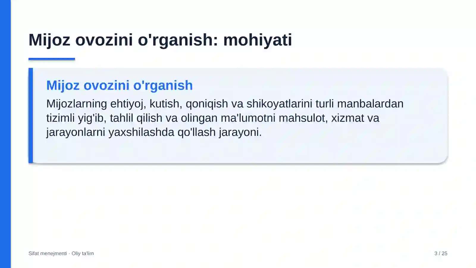 uy joy mulkdorlari shirkatlarida mijoz ovozini o'rganish 9495 3