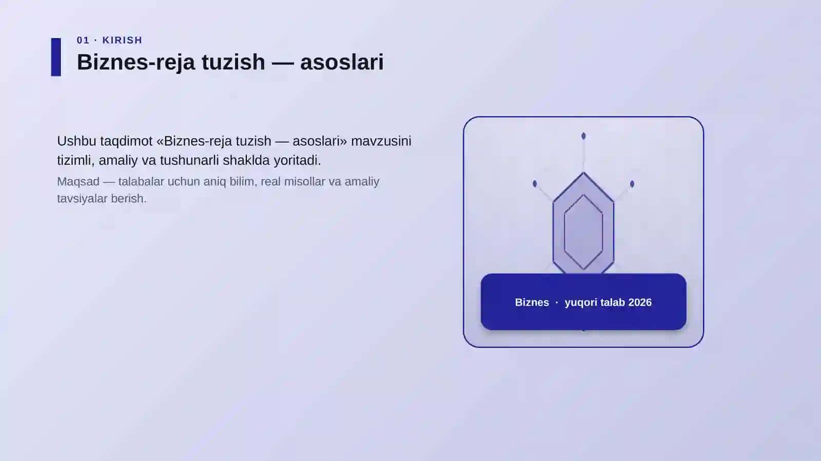 Biznes-reja tuzish — asoslari 3