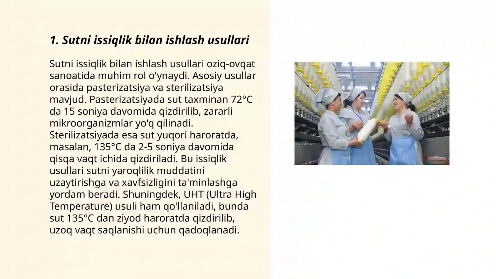 Sutni qayta ishlash texnologiyasi 3