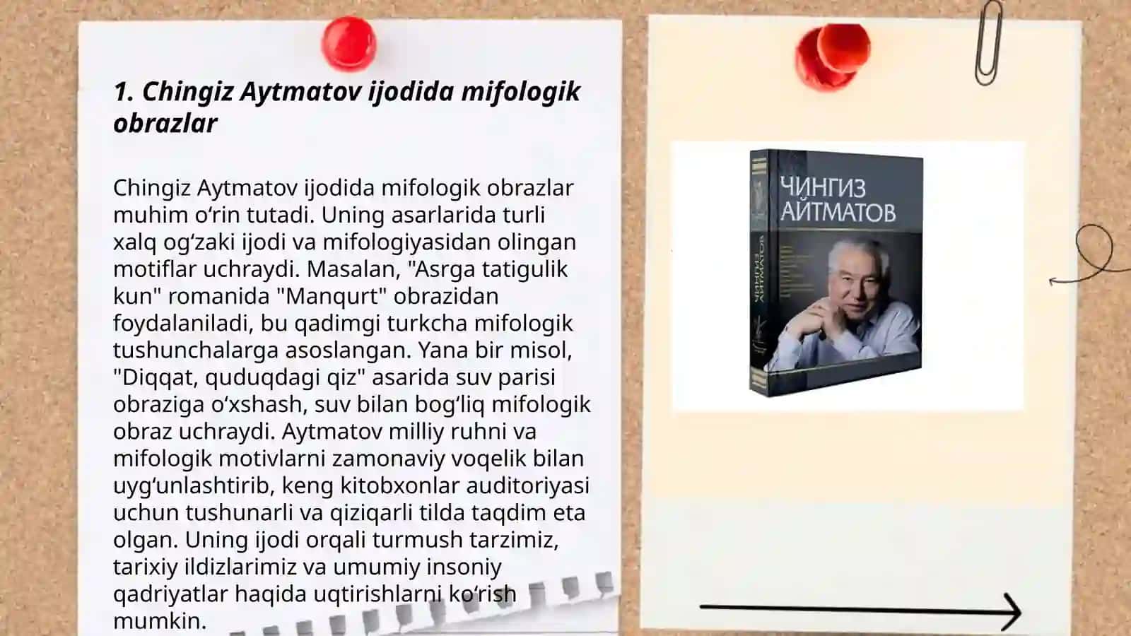 Chingiz Aytmatov ijodida mifologik talqinlar 3