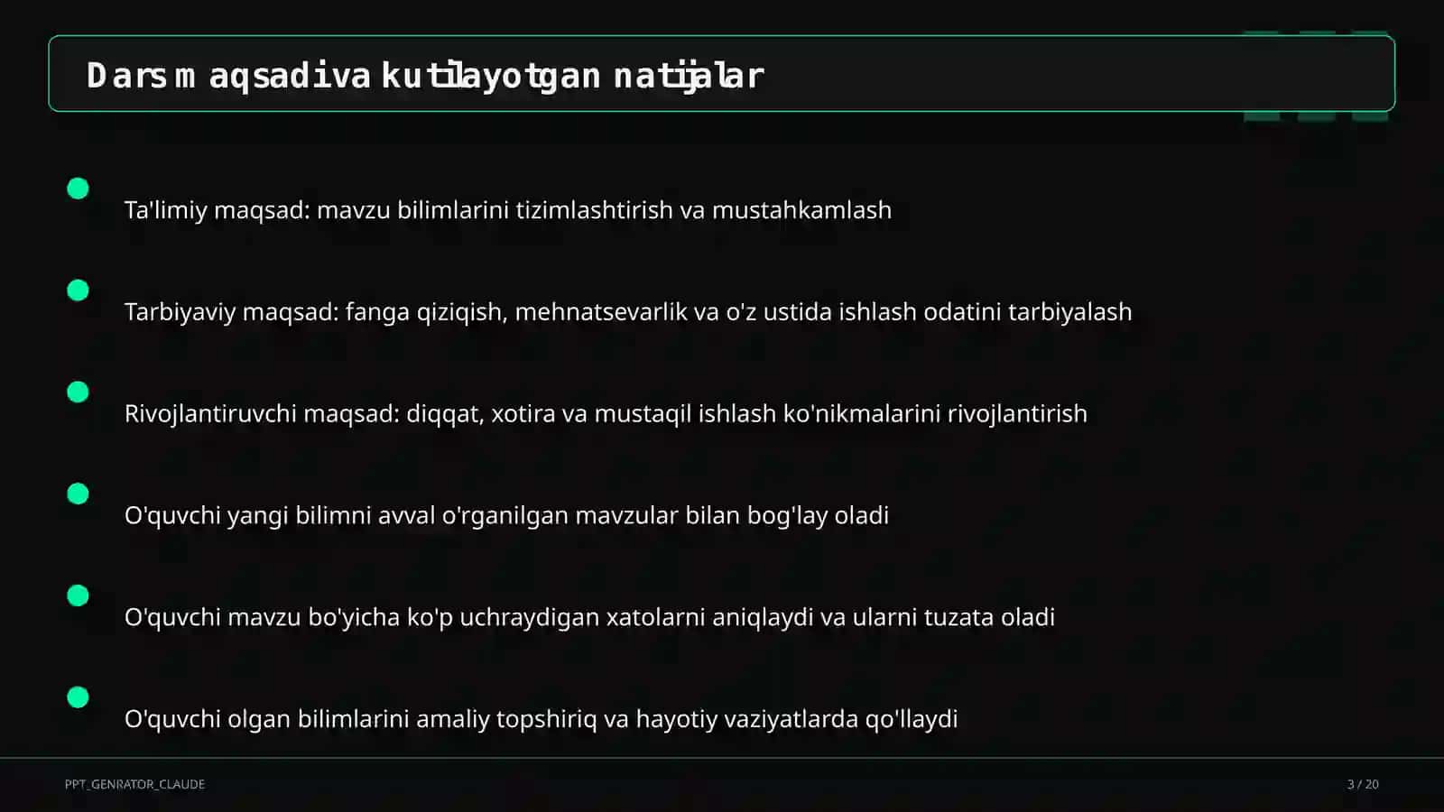 Genetika asoslari: Mendel qonunlari (9-sinf) 3