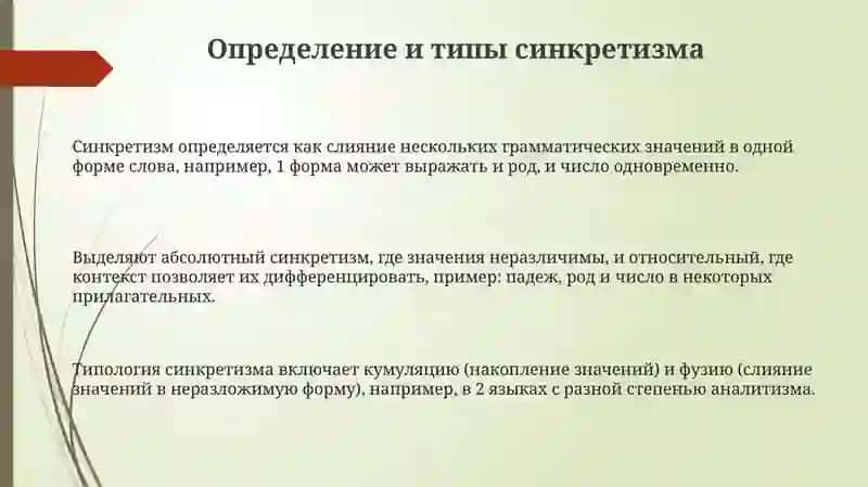 Презентация: Синкретические явления: системе частей речи 3