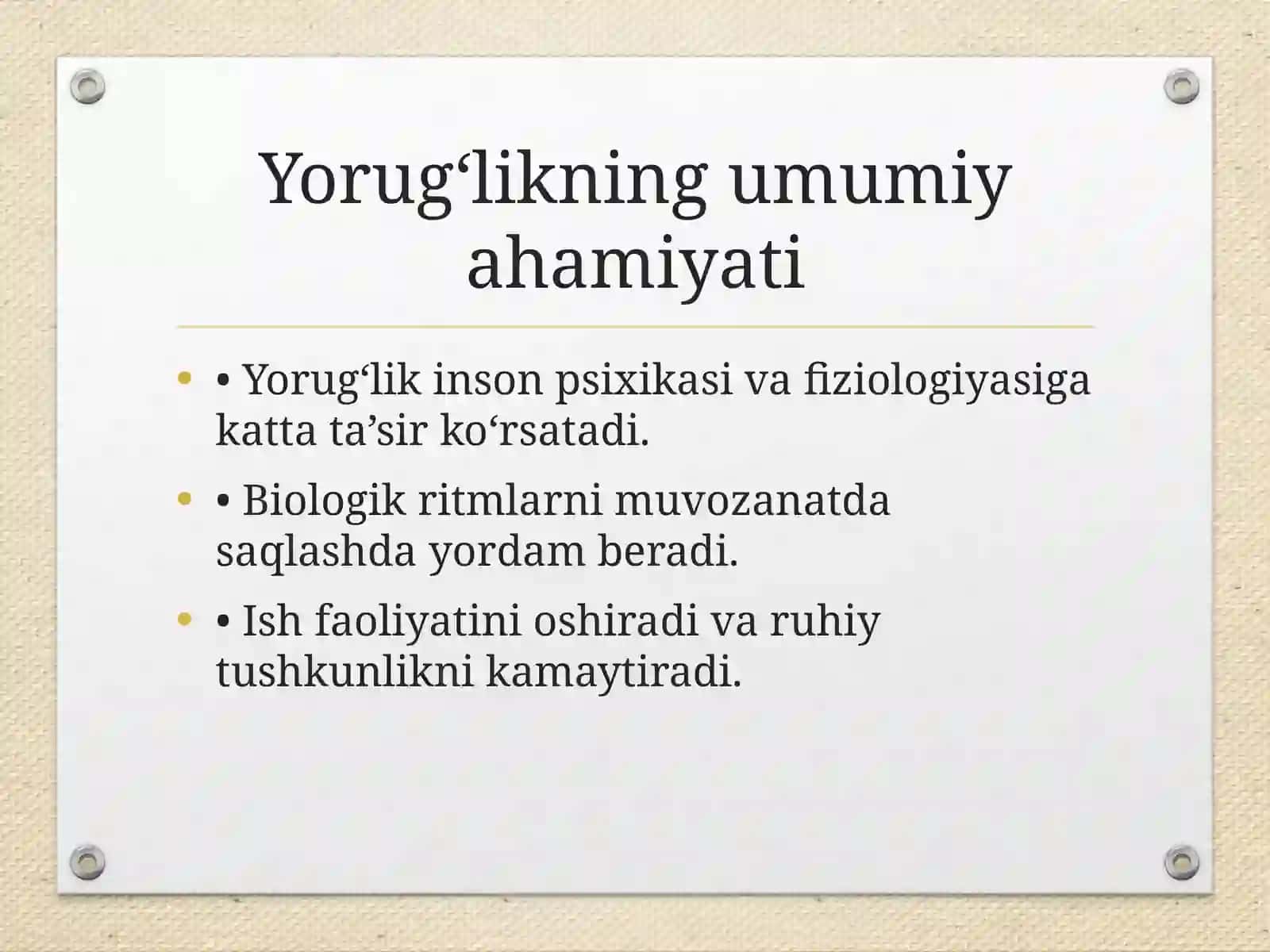 Kasalxonaxonalari yoritilganligining ahamiyati va DPMda ratsional suv taʼminotining ahamiyati 3