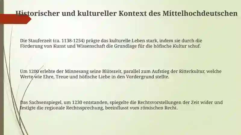 Die mittelhochdeutsche Perode 3