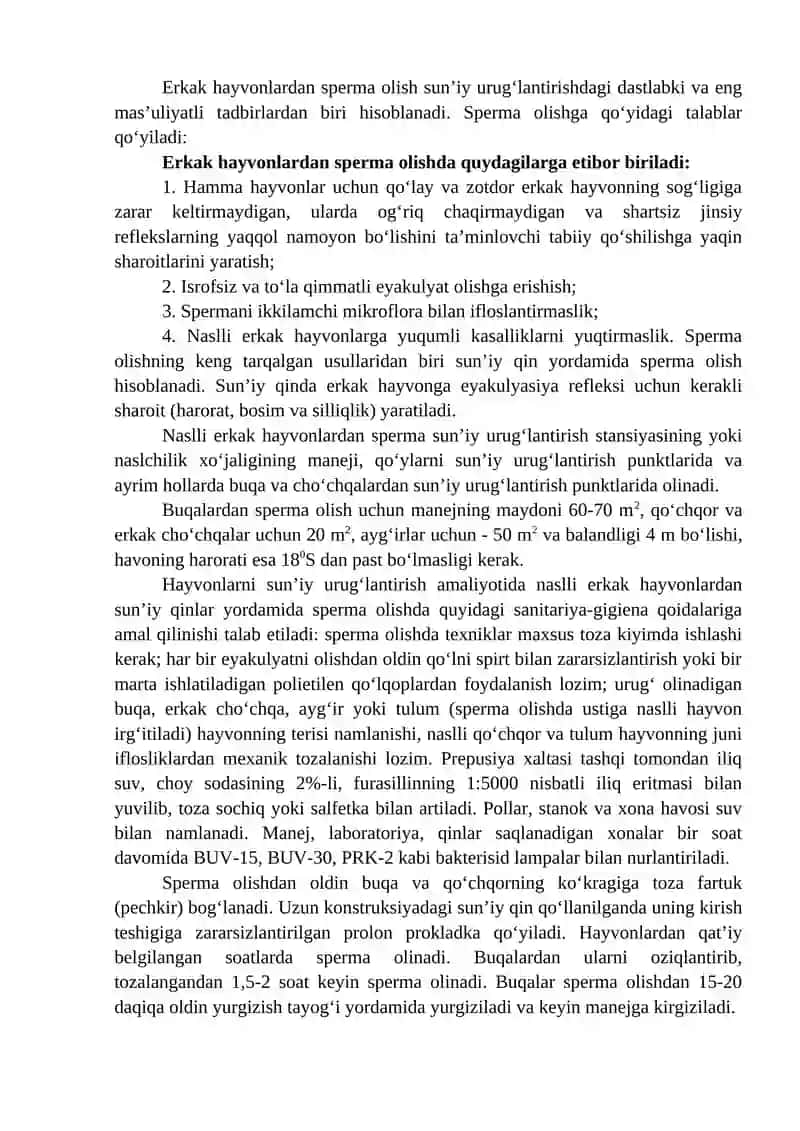 Sun’iy qinlarni yig‘ish va ishlatishga tayyorlash 3