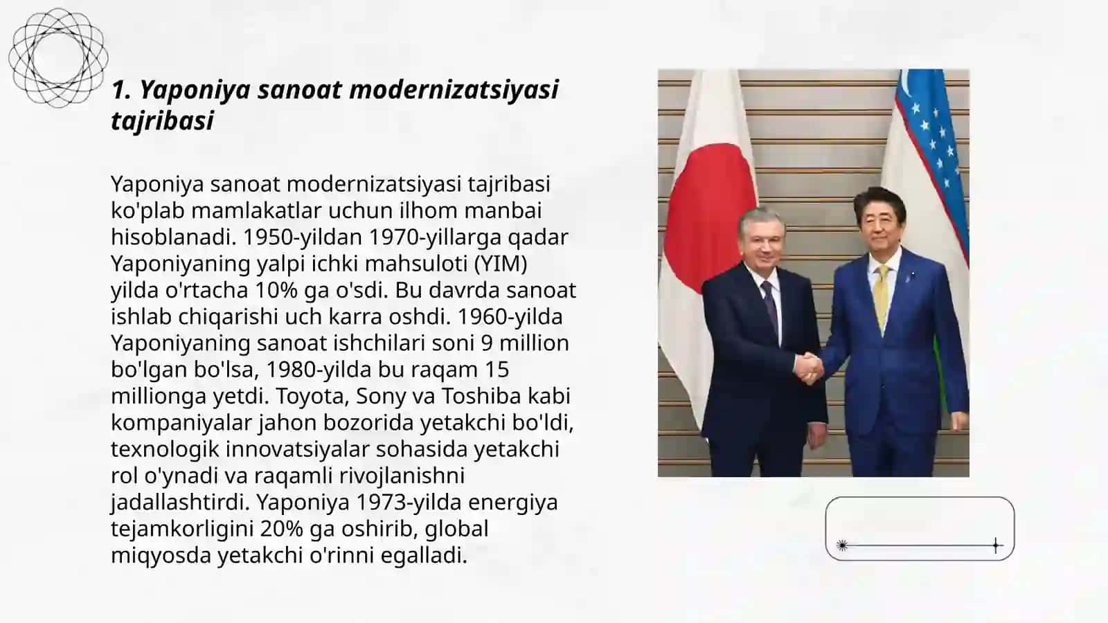 Yaponiya sanoat modernizatsiyasi tajribasi 3
