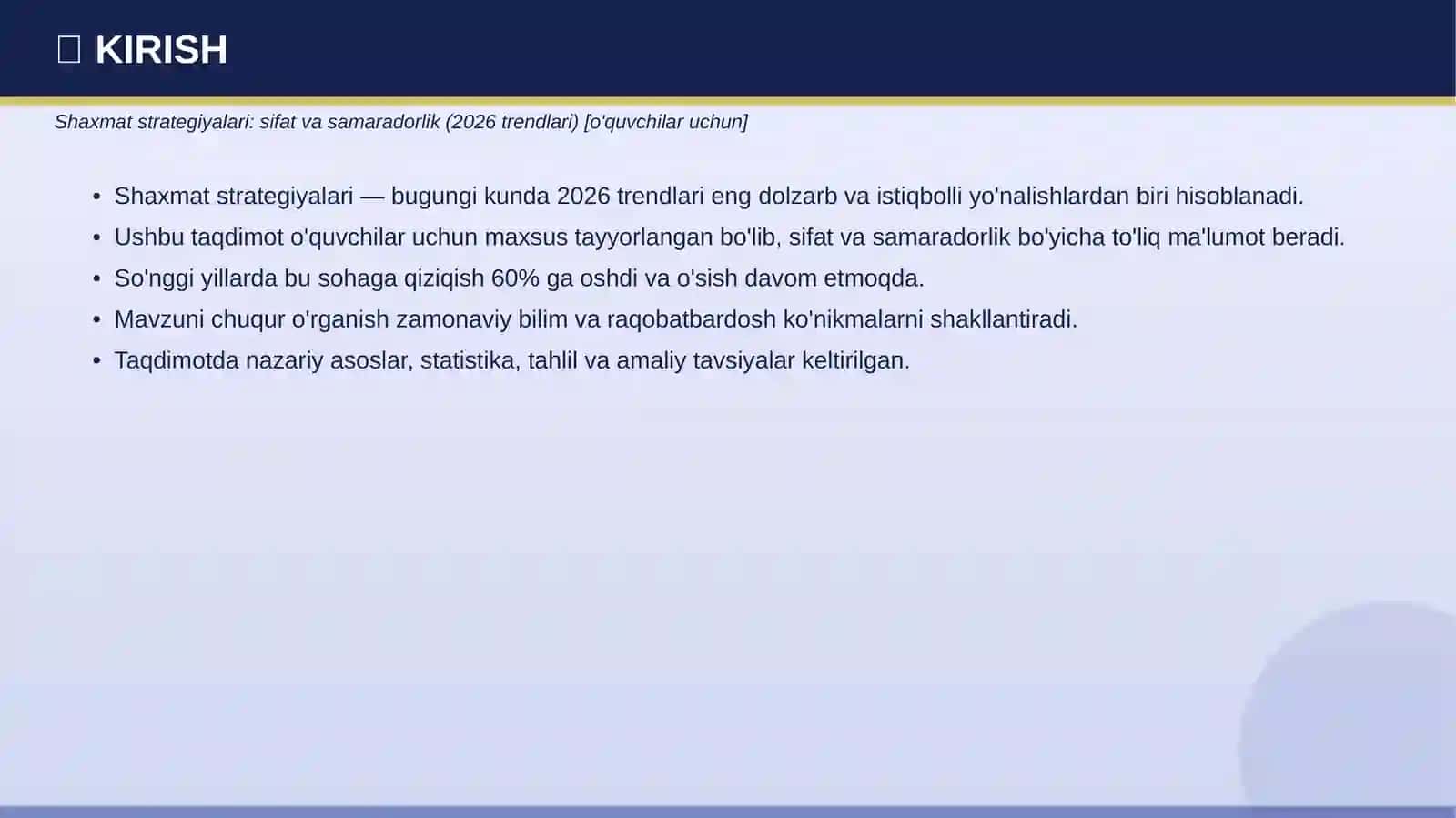 SHAXMAT STRATEGIYALARI: SIFAT VA SAMARADORLIK (2026 TRENDLARI) 3