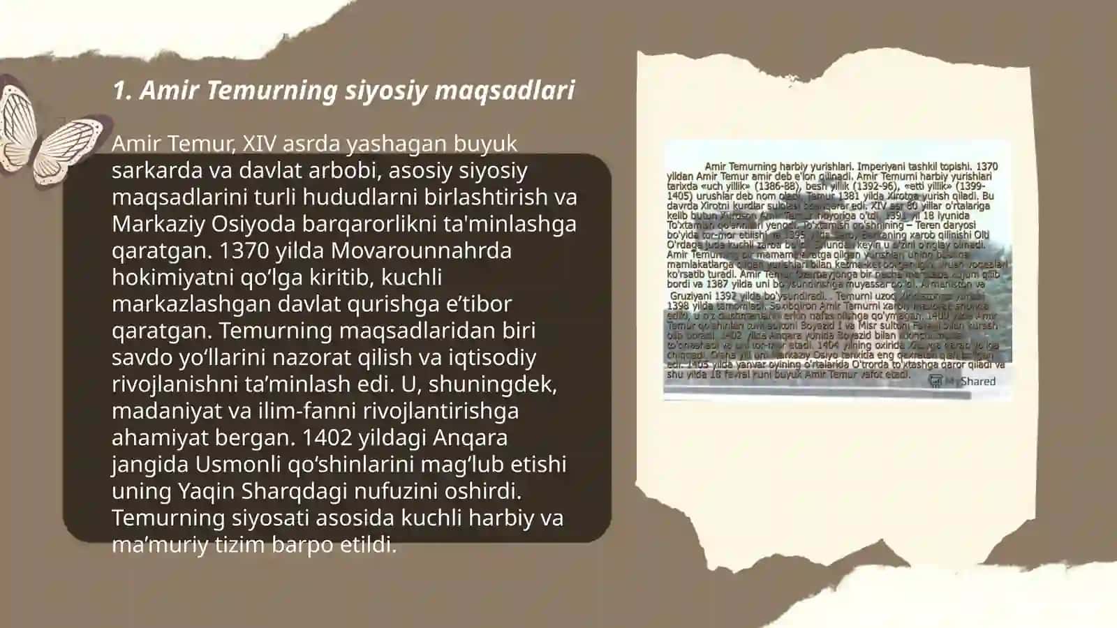 Amir temur davlat chegaralaring mustahkamlashi 3