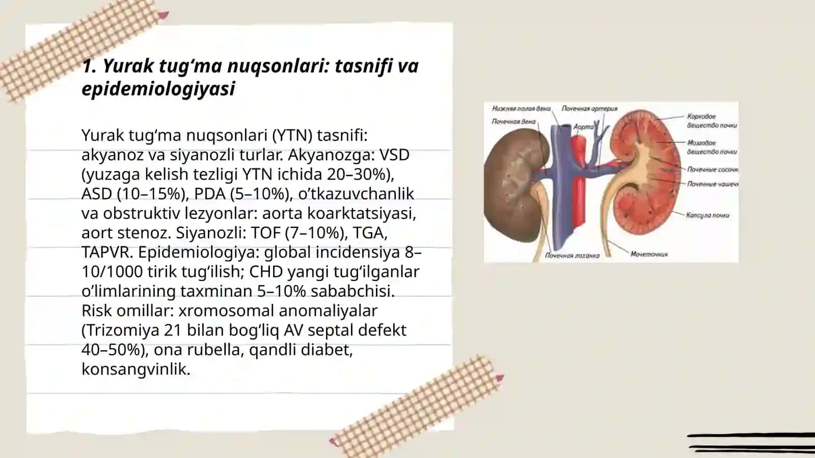 Yurak tugʻma nuqsonlari: tasnifi va epidemiologiyasi 3