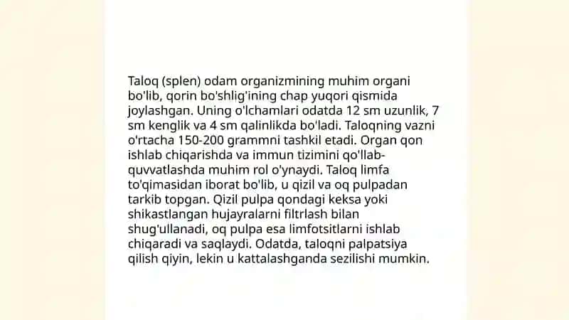 Taloqning tuzilishi va joylashishi 3