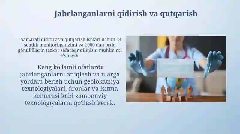 Tibbiy ofatlar va katta falokatlarda tibbiy yordam 3