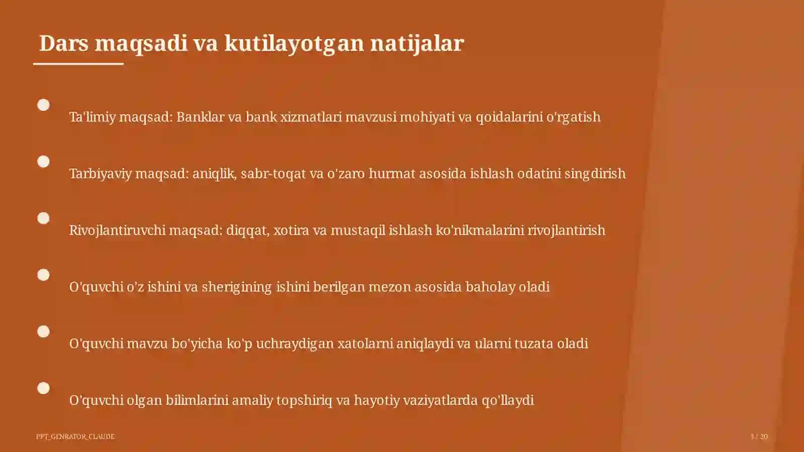 Banklar va bank xizmatlari (10-sinf) 3