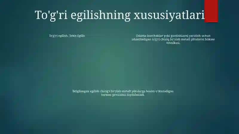 Tekis Egilish 3
