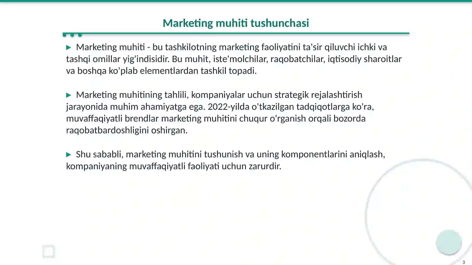 Marketing muhiti va uning komponentlari 3