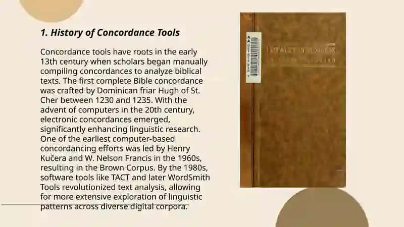 History of Concordance Tools 3