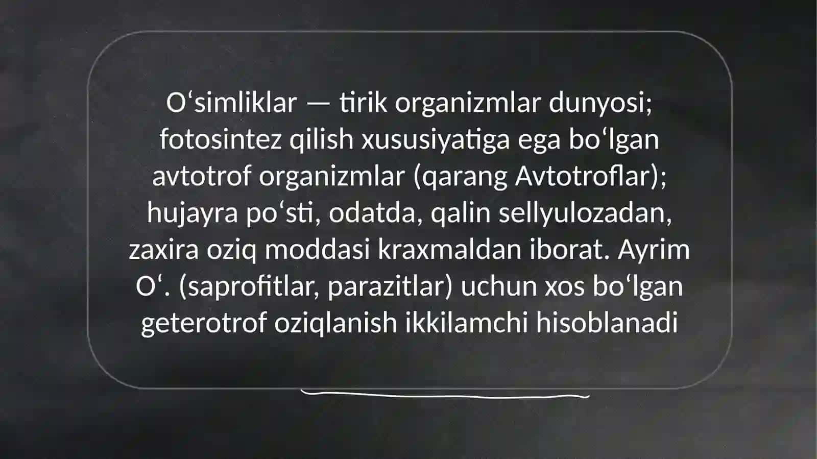 Oʻsimliklar haqida 3
