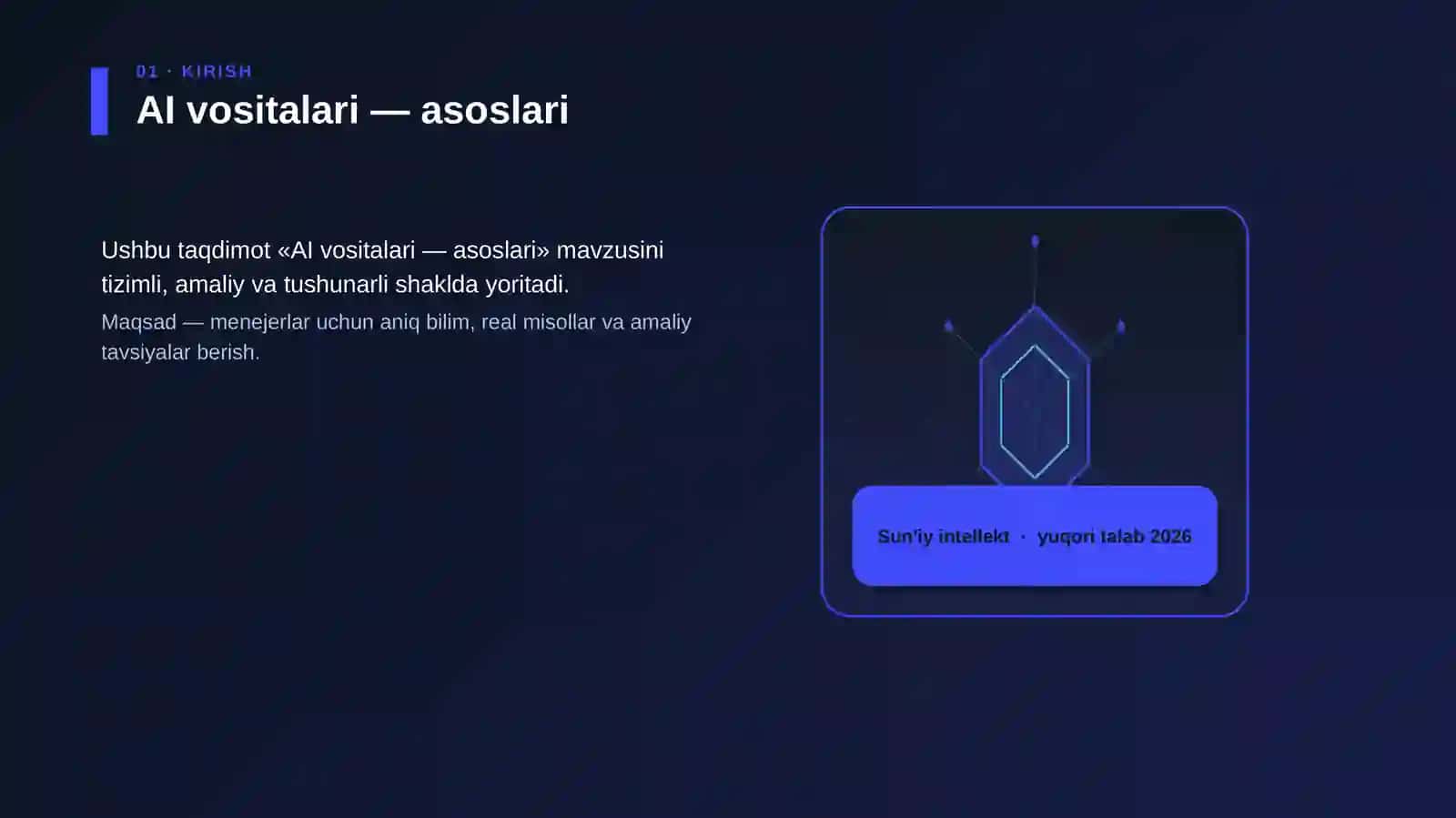 AI vositalari — asoslari 3