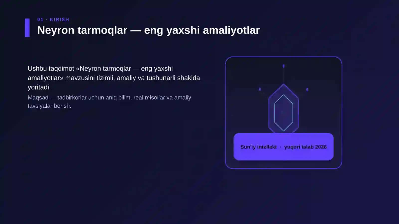Neyron tarmoqlar — eng yaxshi amaliyotlar 3