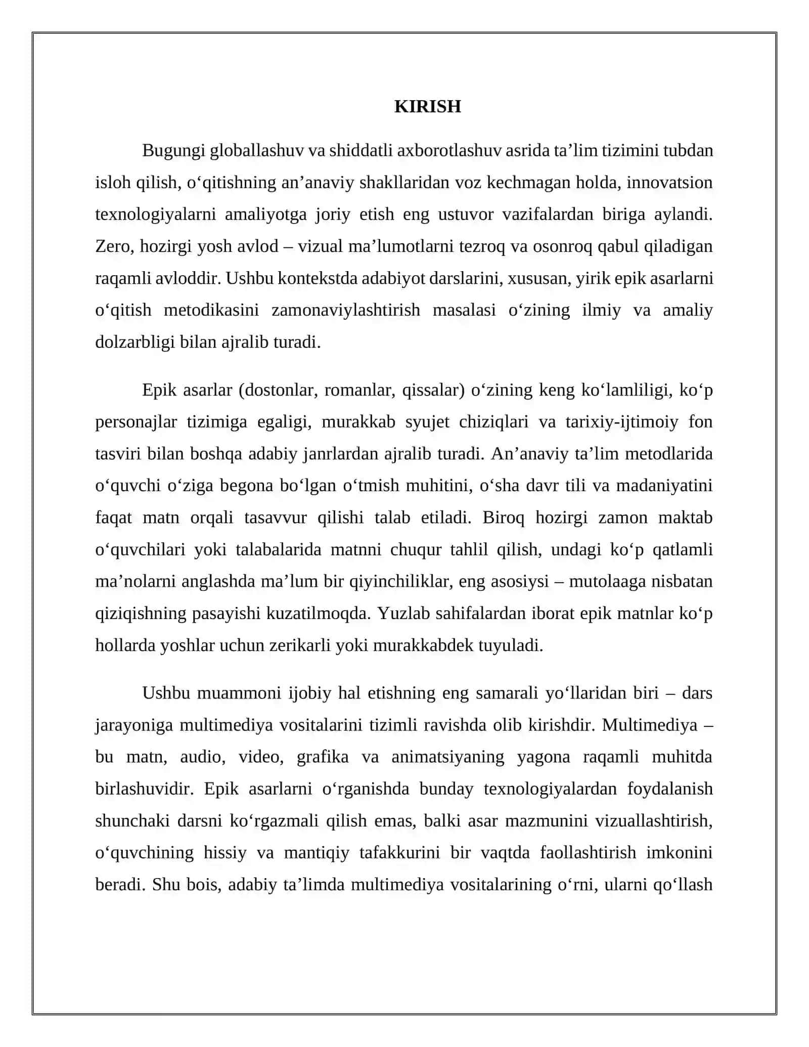 Epik asarlar va multimediya vositalari 3
