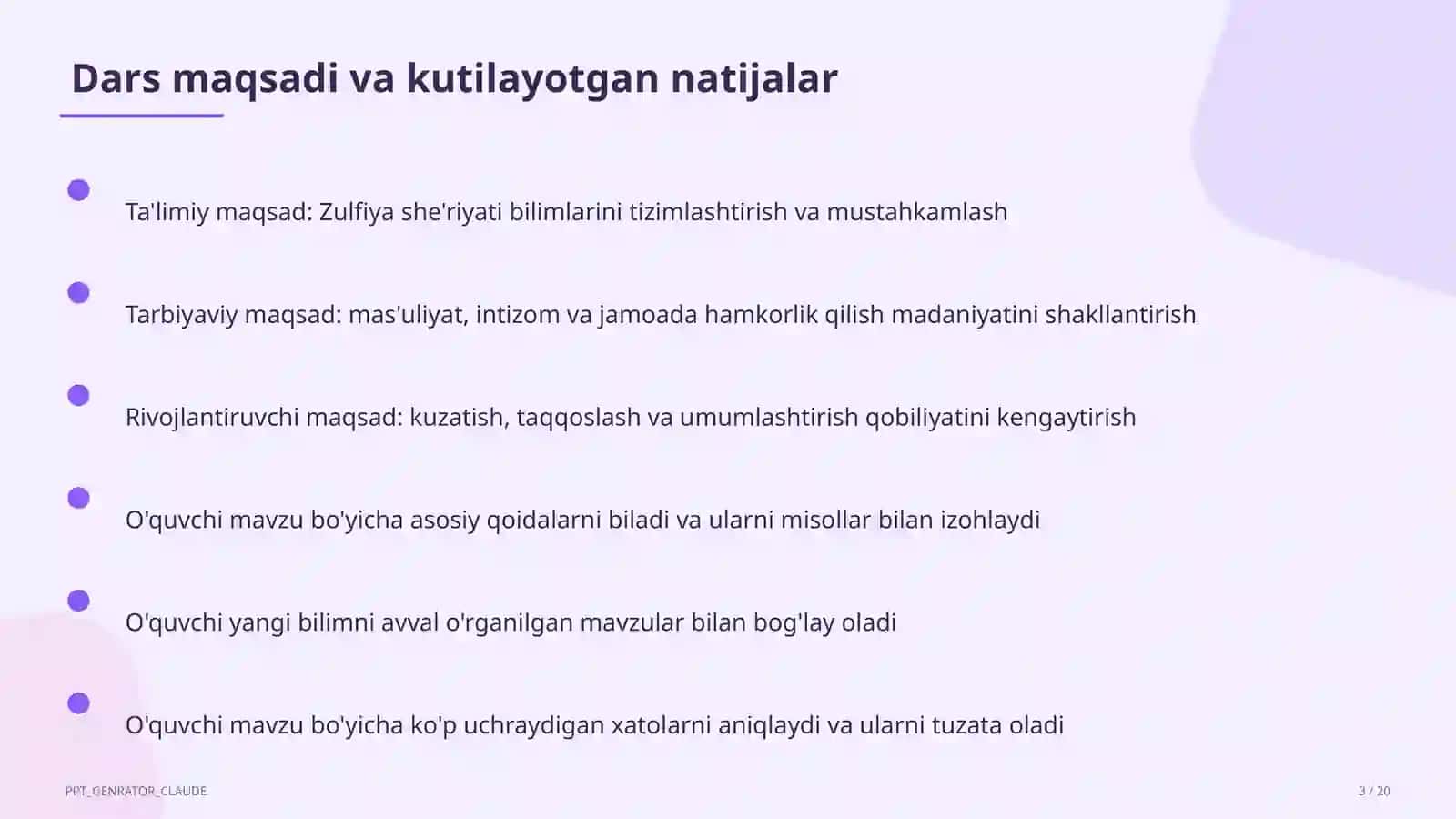 Zulfiya she'riyati (6-sinf) 3