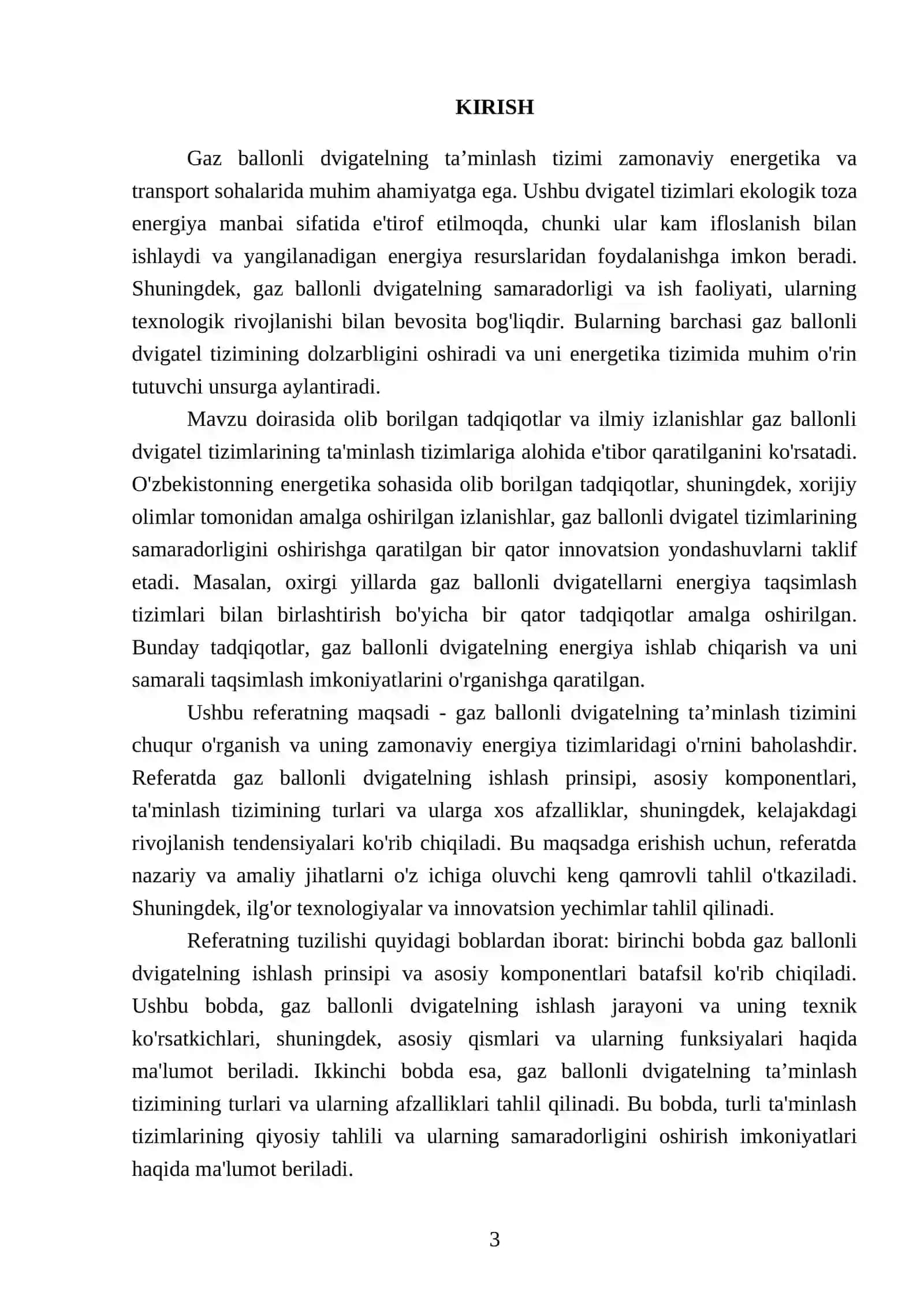 Gaz ballonli dvigatelning ta’minlash tizimi 3