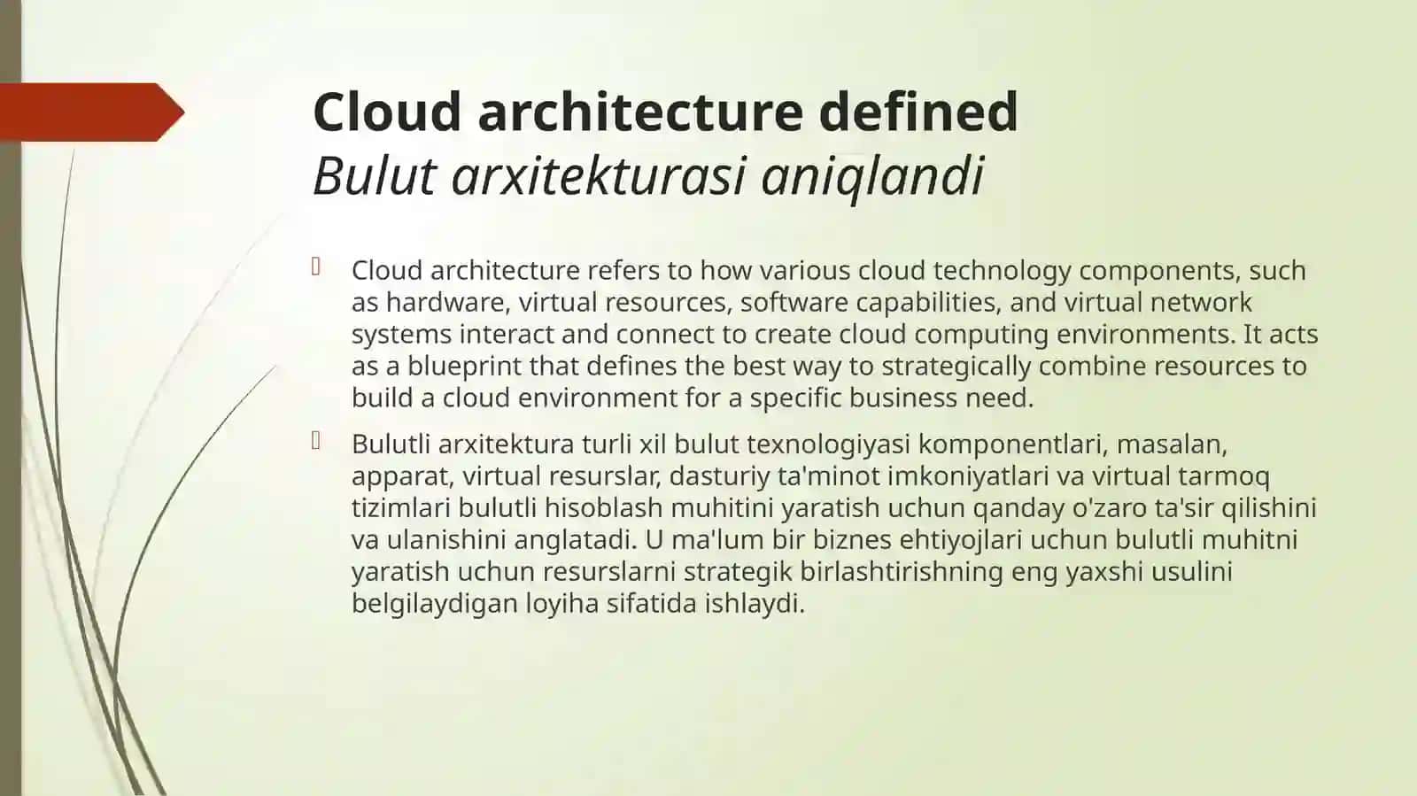 Architectural styles for cloud applications 3
