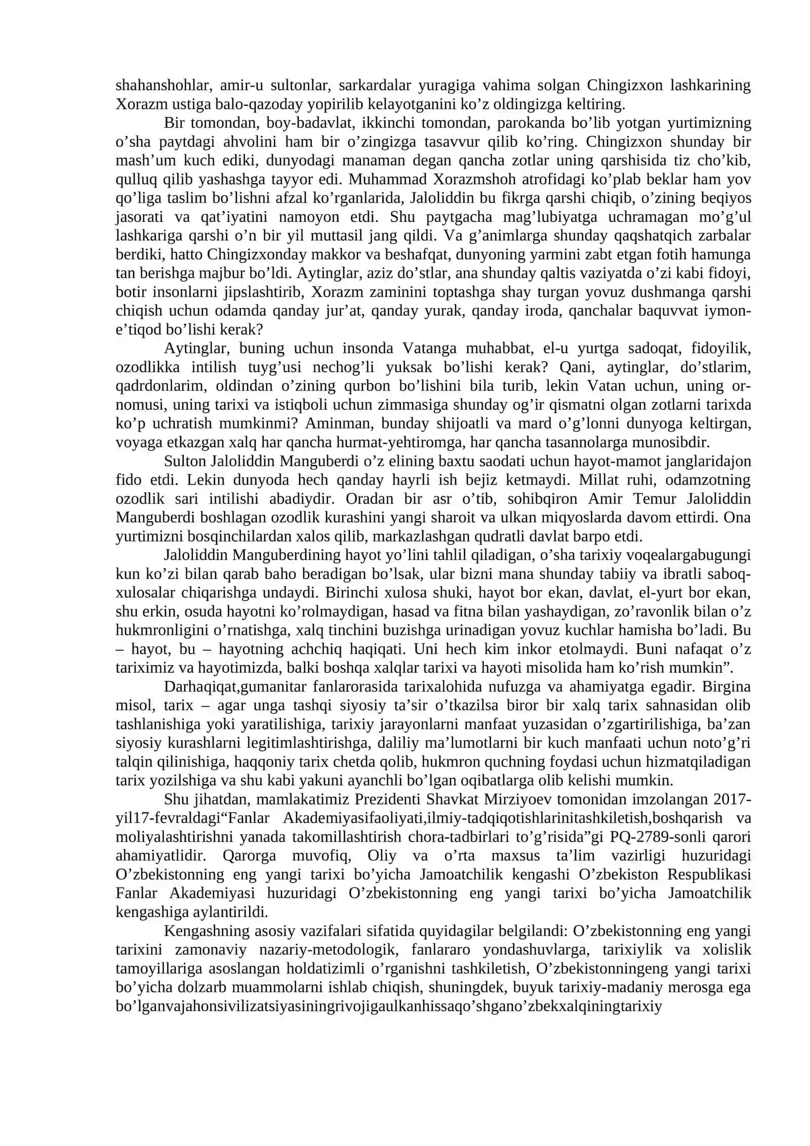 MUSTAQILLIK YILLARIDA O’ZBEKISTONDA TARIX FANINING RIVOJLANISHI 3