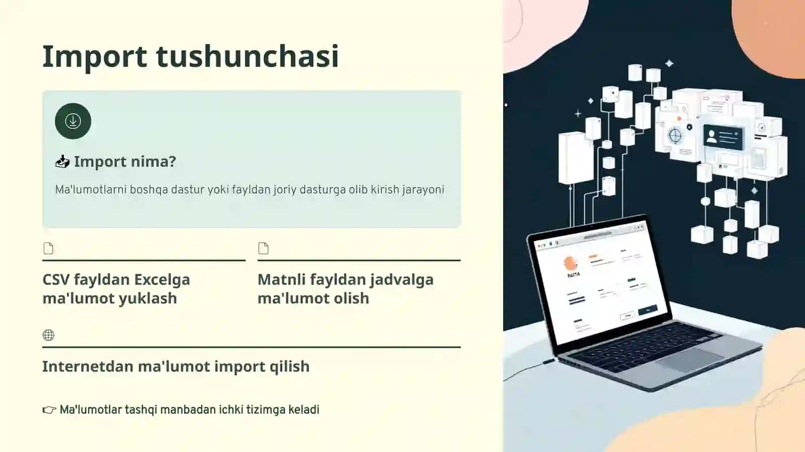 Jamlovchi jadvallar va diagrammalar 3