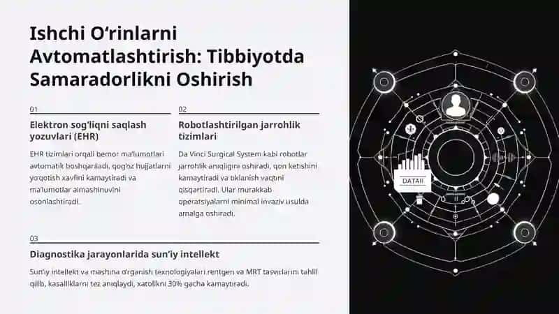 Tibbiyotda Ishchi O‘rinlarni Avtomatlashtirish va Tibbiy Masalalarni Yechishda Axborot Texnologiyalarining O‘rni 3