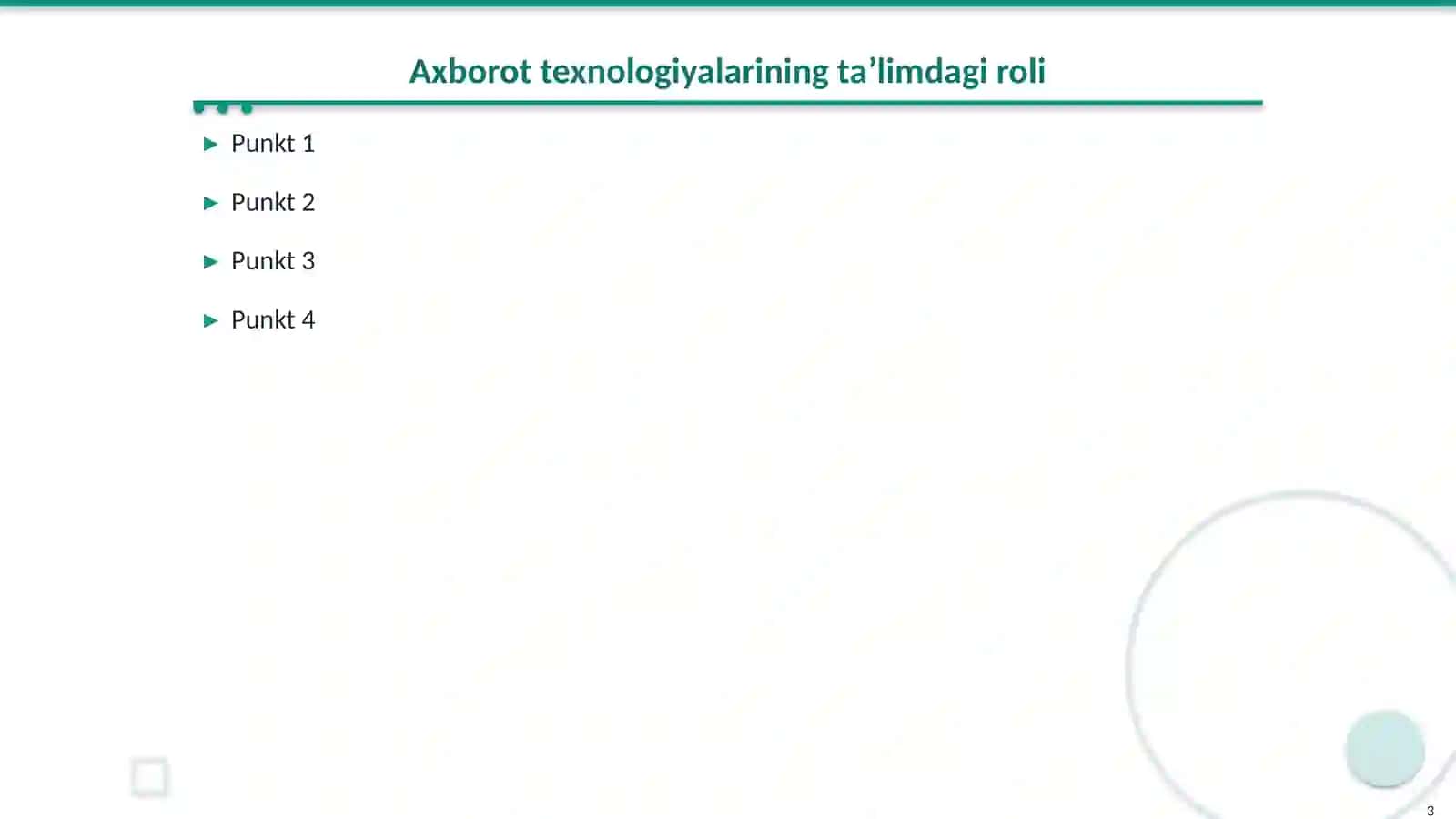 Boshlangʻich taʼlimda tabbiy fanlarni oʻqitishda axborot texnologiyalaridan foydalanishga oid 10 ta maqolani oʻrganish va tahlil qilish 3