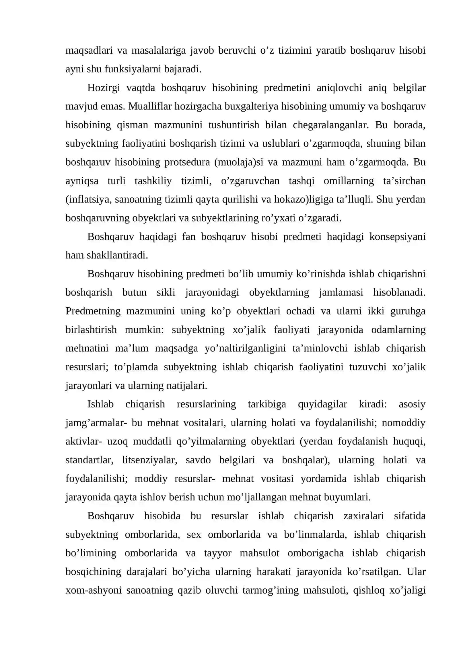 Boshqaruv hisobining nazariy asoslari 3