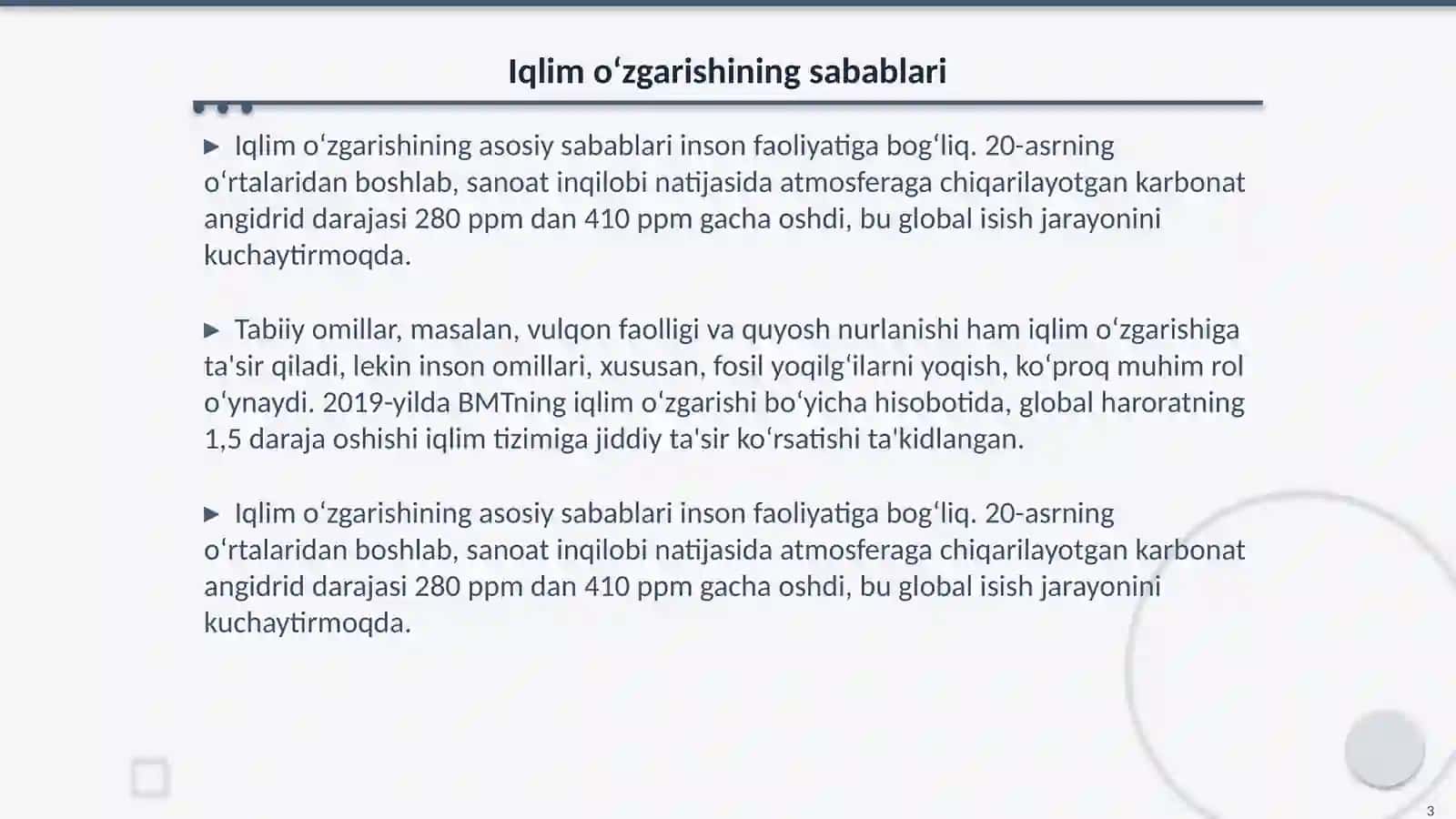 Iqlim o‘zgarishi va uning iqtisodiyotga ta’siri 3