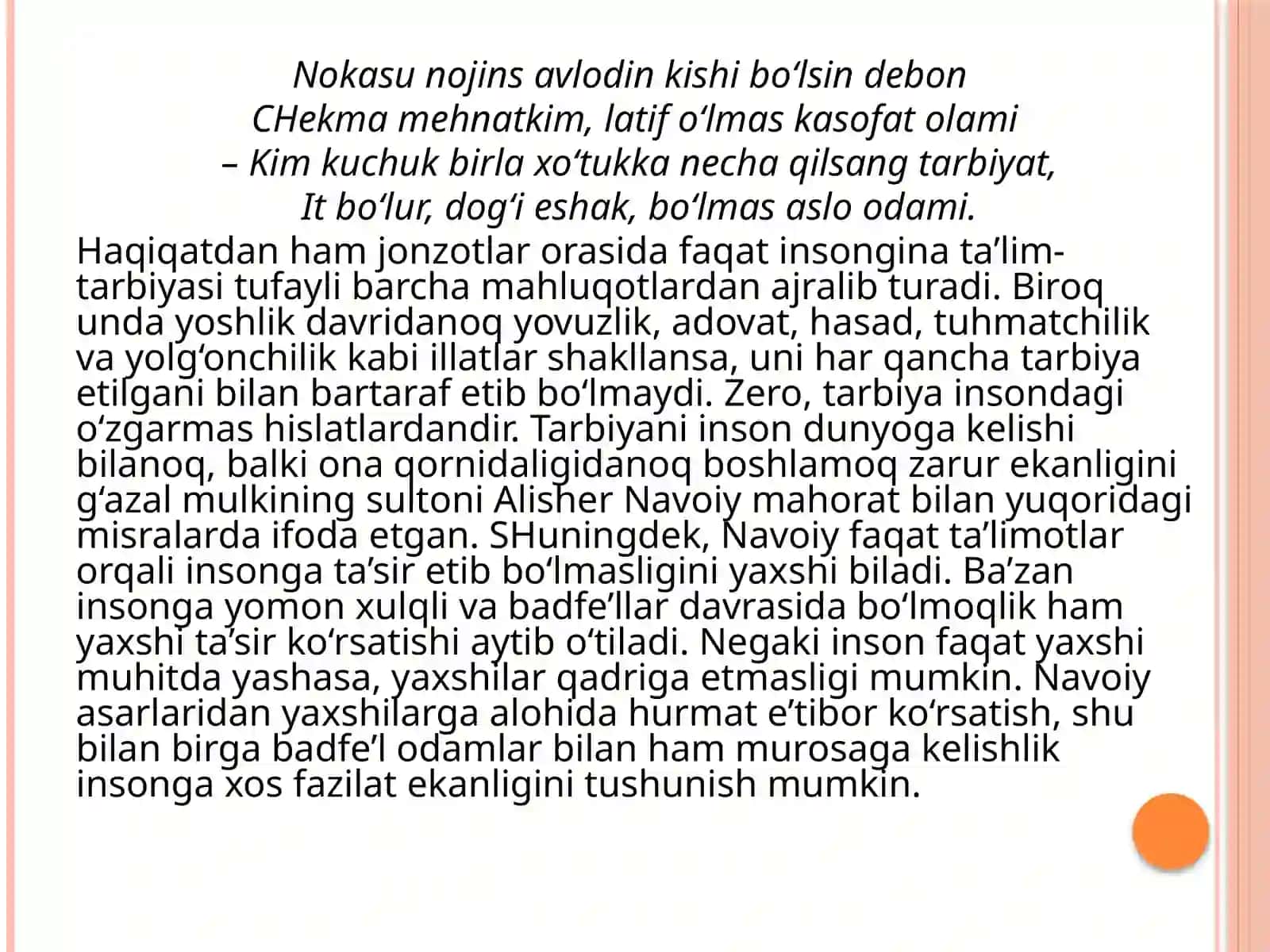 ALISHER NAVOIY IJODIDA TA’LIM-TARBIYA VA DO‘STLIK MASALALARI 3