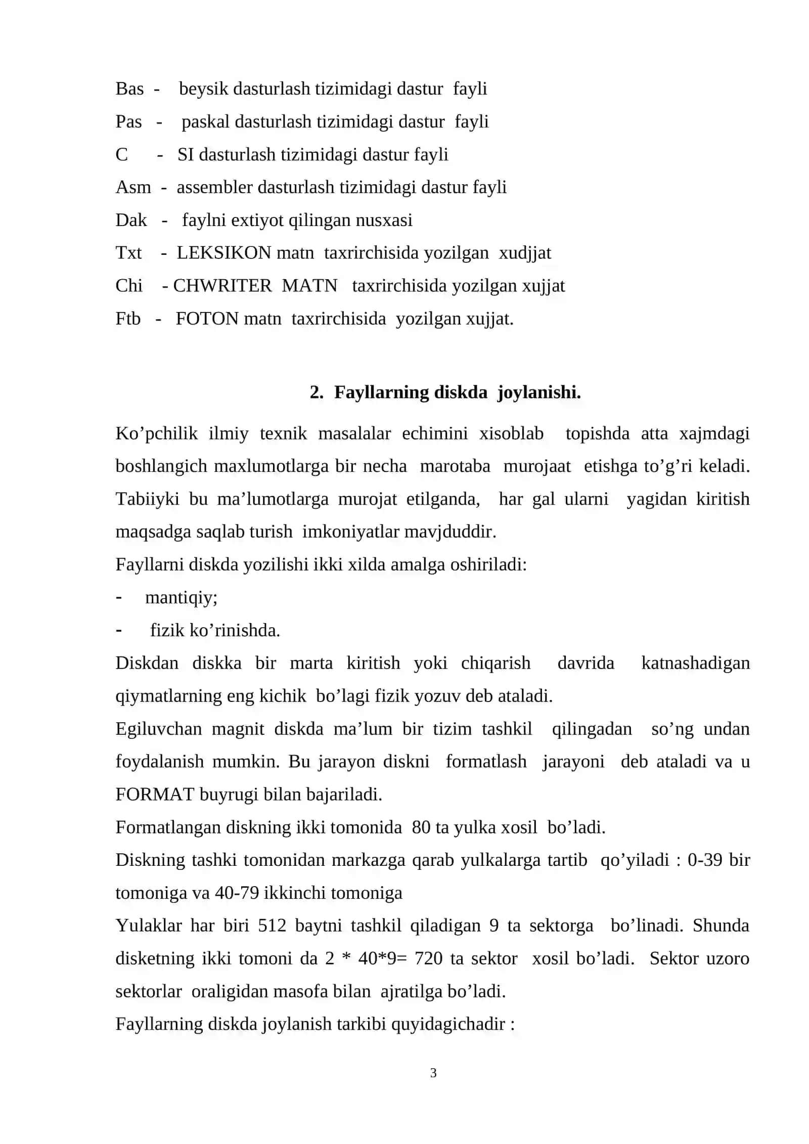 PAPKALAR VA ULARNING TURLARI 3