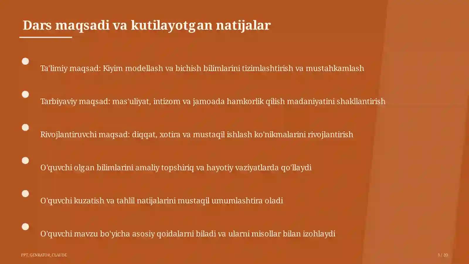 Kiyim modellash va bichish (7-sinf) 3