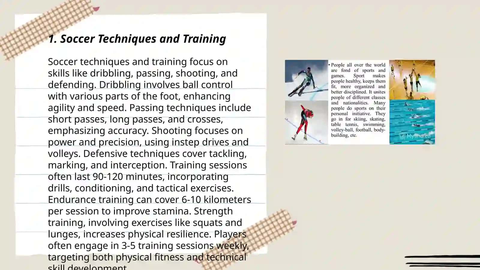 Soccer Techniques and Training 3