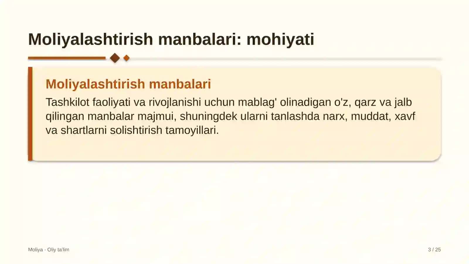 Qishloq maktablarida moliyalashtirish manbalari 3