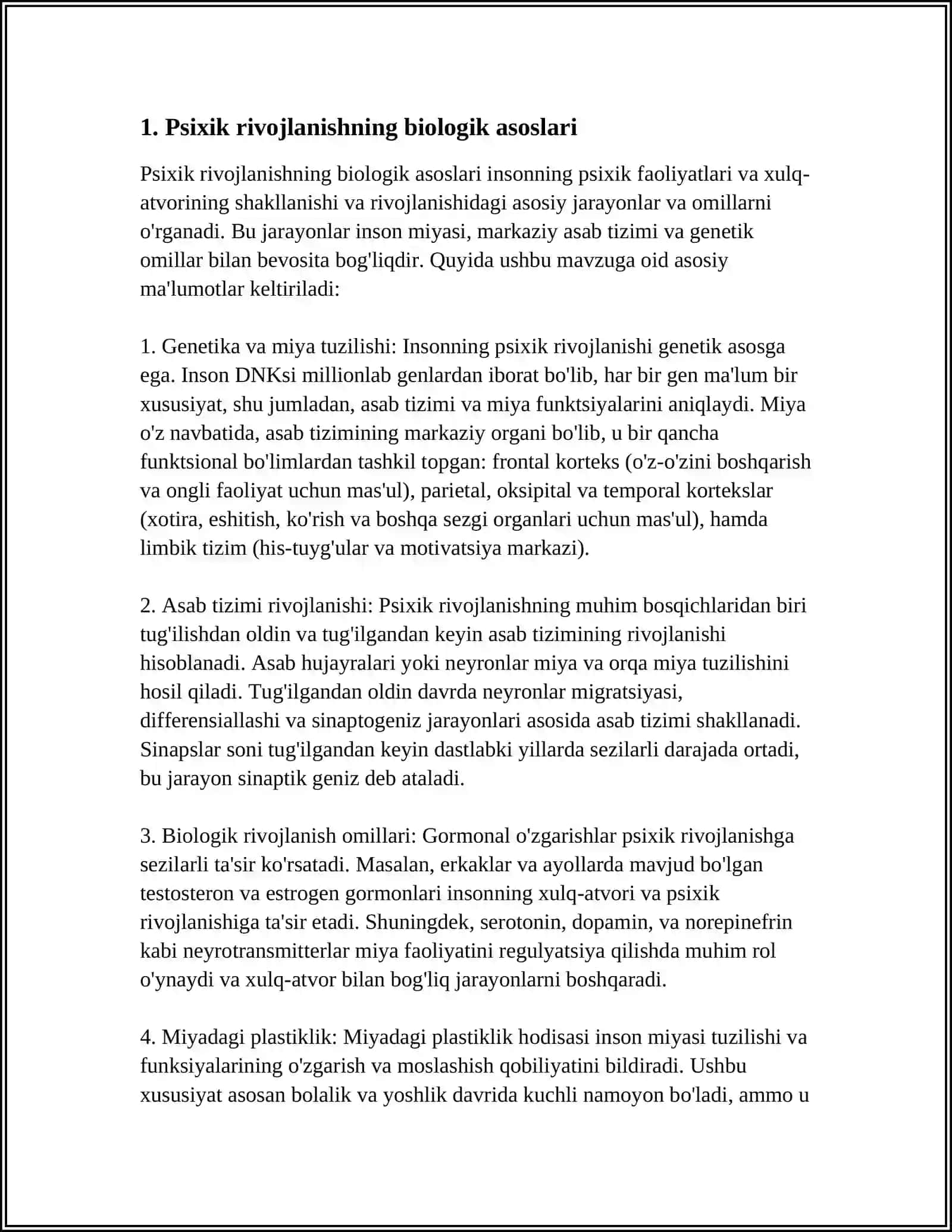 PSIXIK RIVOJLANISHNING ASOSIY QONUNIYATLARI 3