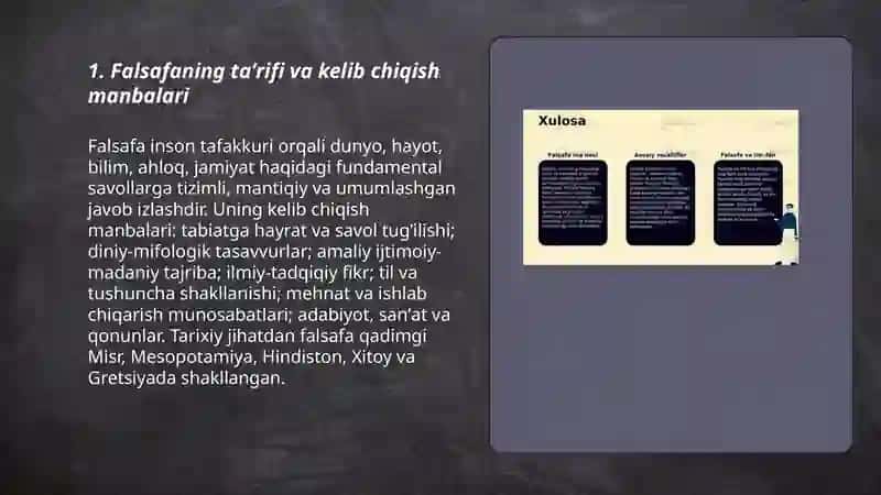 Falsafa fanining kelib chiqishi va rivojlanishi 3