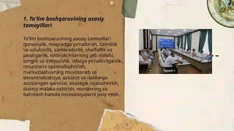 Ta'limni boshqarishning umumiy tamoyillari va mexanizmlari 3
