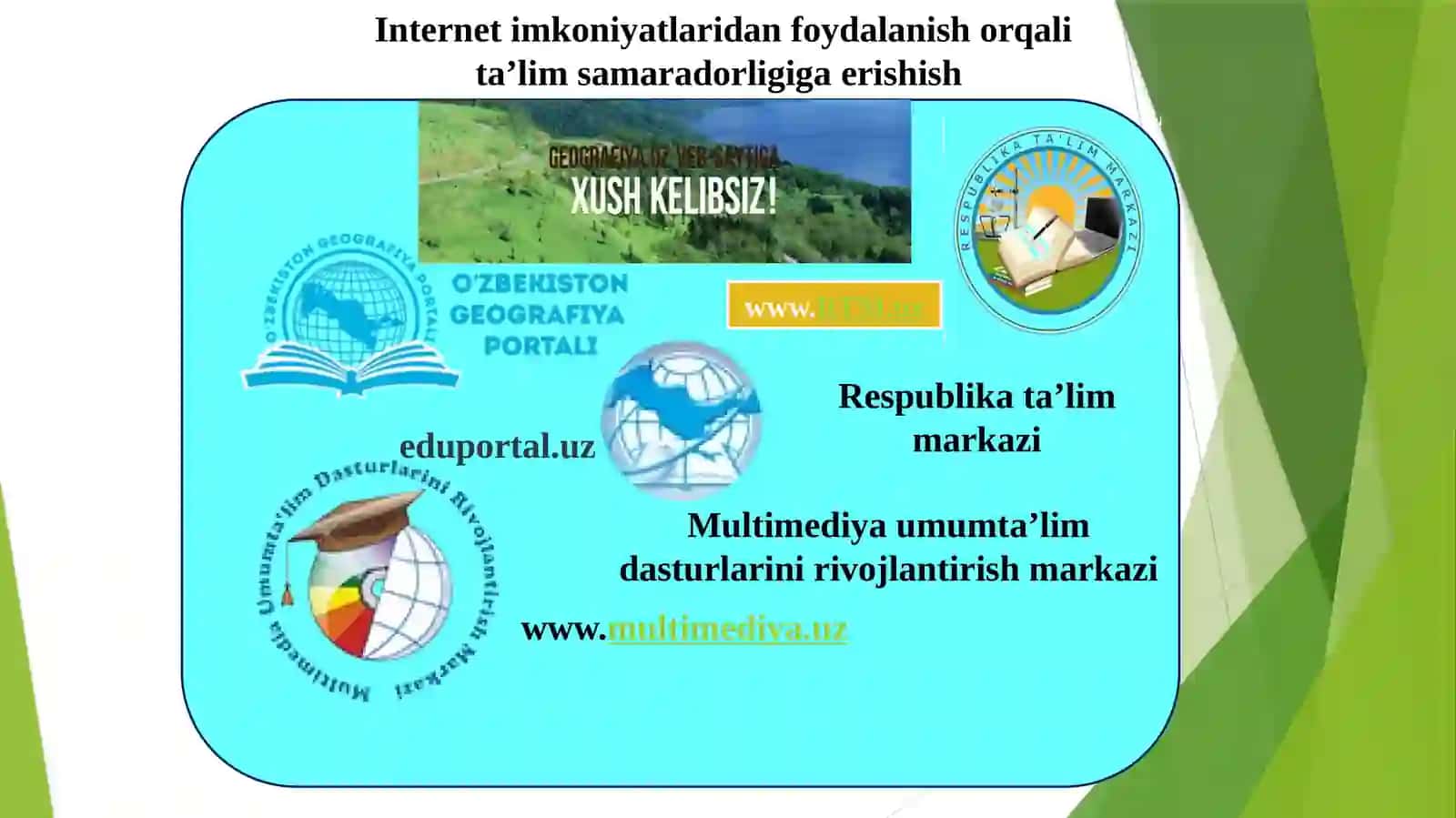 6-sinf Geografiya fanidan YevroOsiyoning ichki suvlari mavzusida ochiq dars ishlanma 3