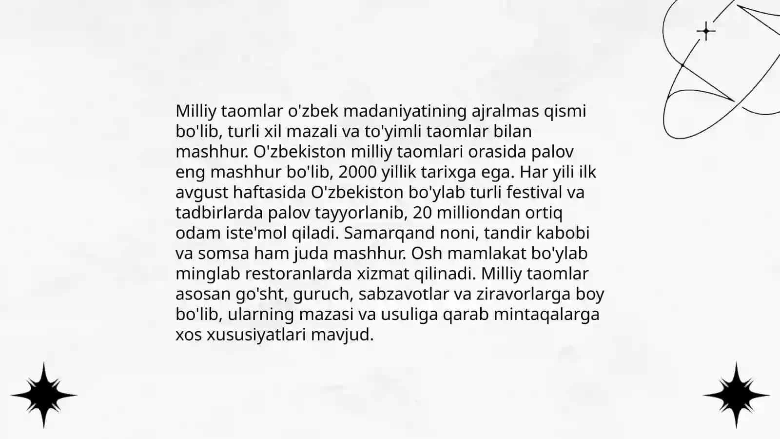 Milliy taomlar 3